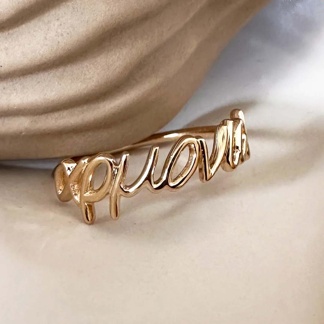14K Gold “αρμονία” Ring - Image 3