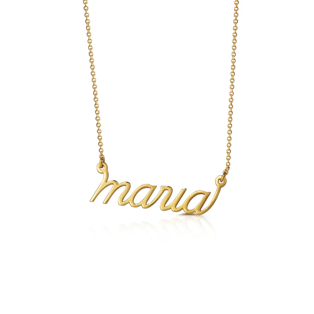14K Gold Personalized Name Necklace - Image 3