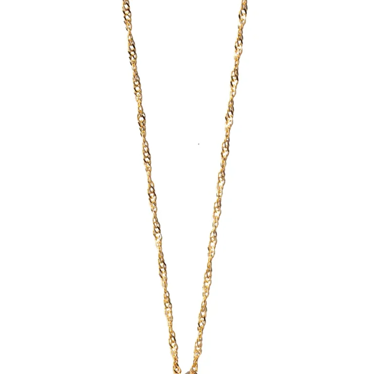 14K Gold Singapore Chain, 1mm