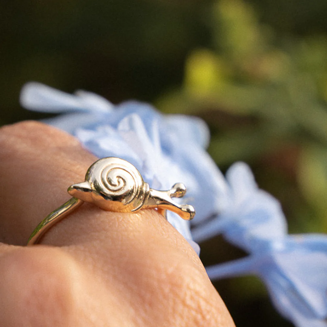 14K Gold “Snail” Talisman 2026 Ring (Big) - Image 2