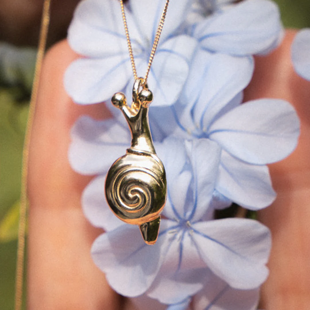 14K Gold "Snail" Talisman 2026 Necklace - Image 2