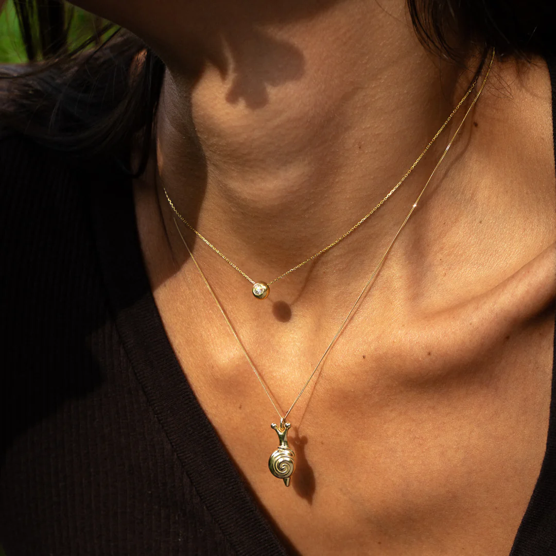 Gold Plated “Snail” Talisman 2026 Necklace - Image 4