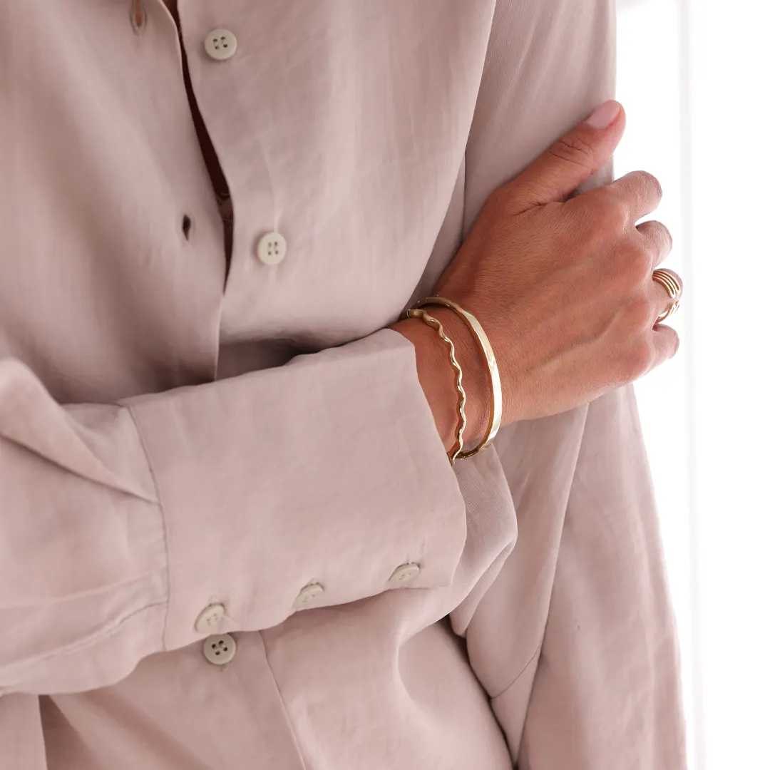 14K gold Squared Bracelet - Image 4