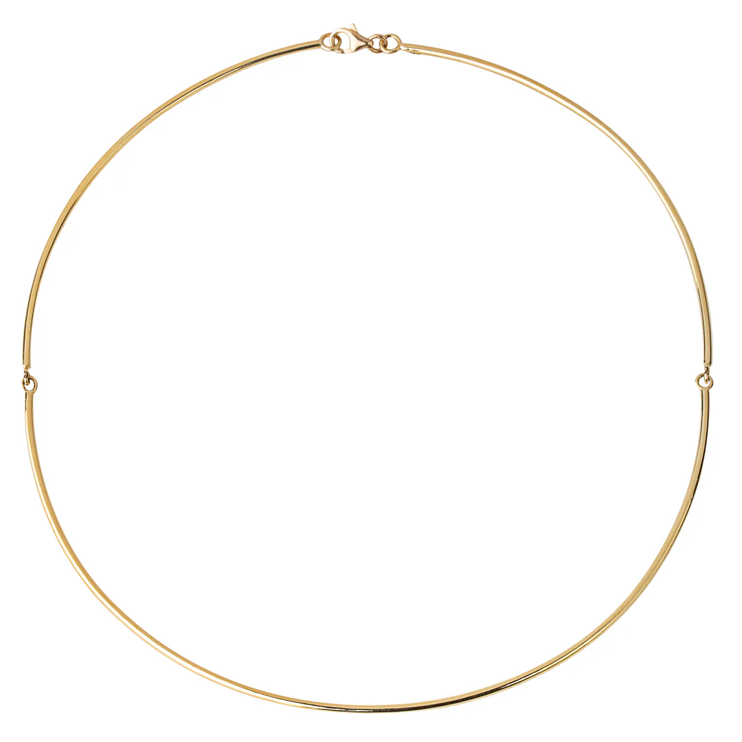 14K Yellow Gold Collar Necklace