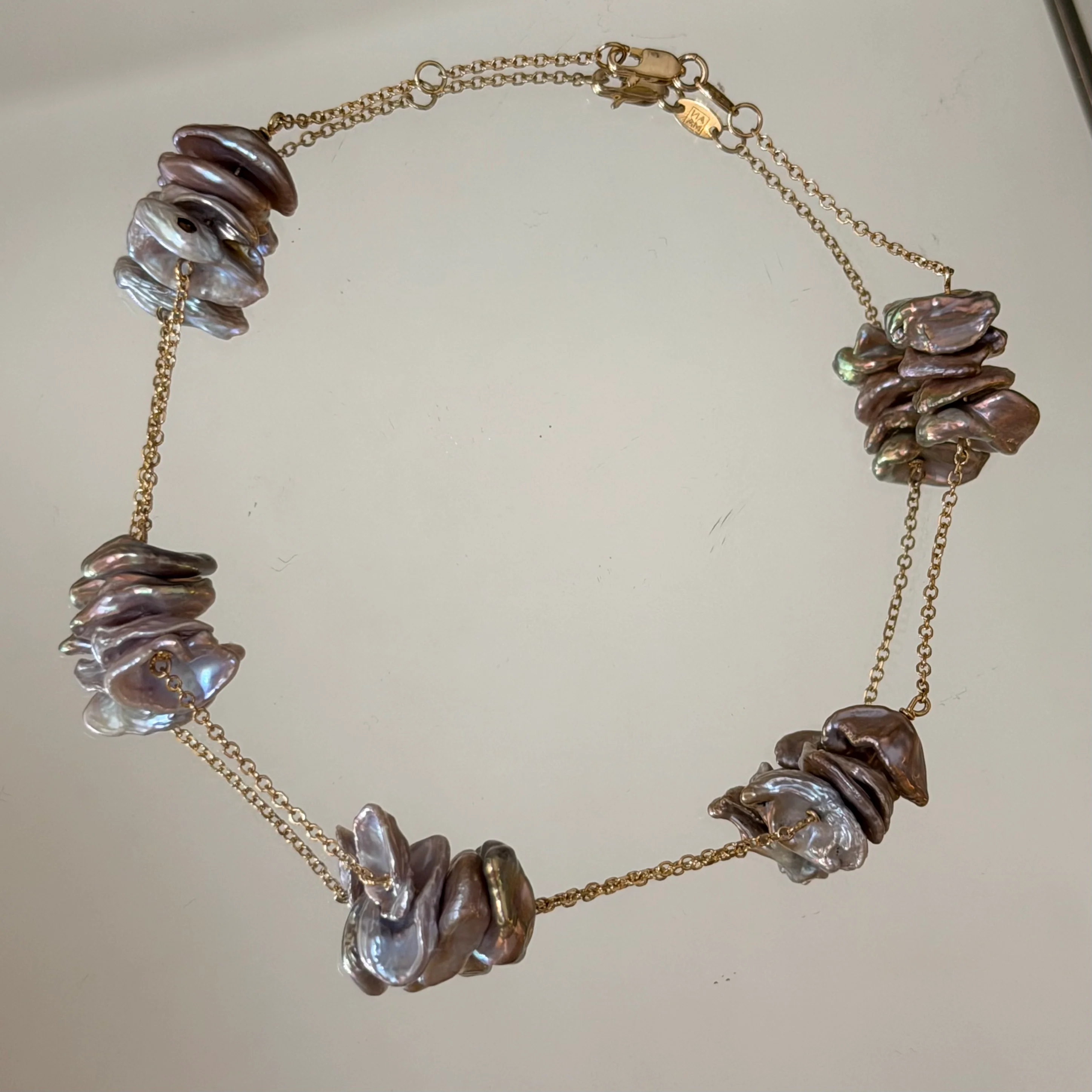 Anklet Chain With Grey Pearls - Image 6
