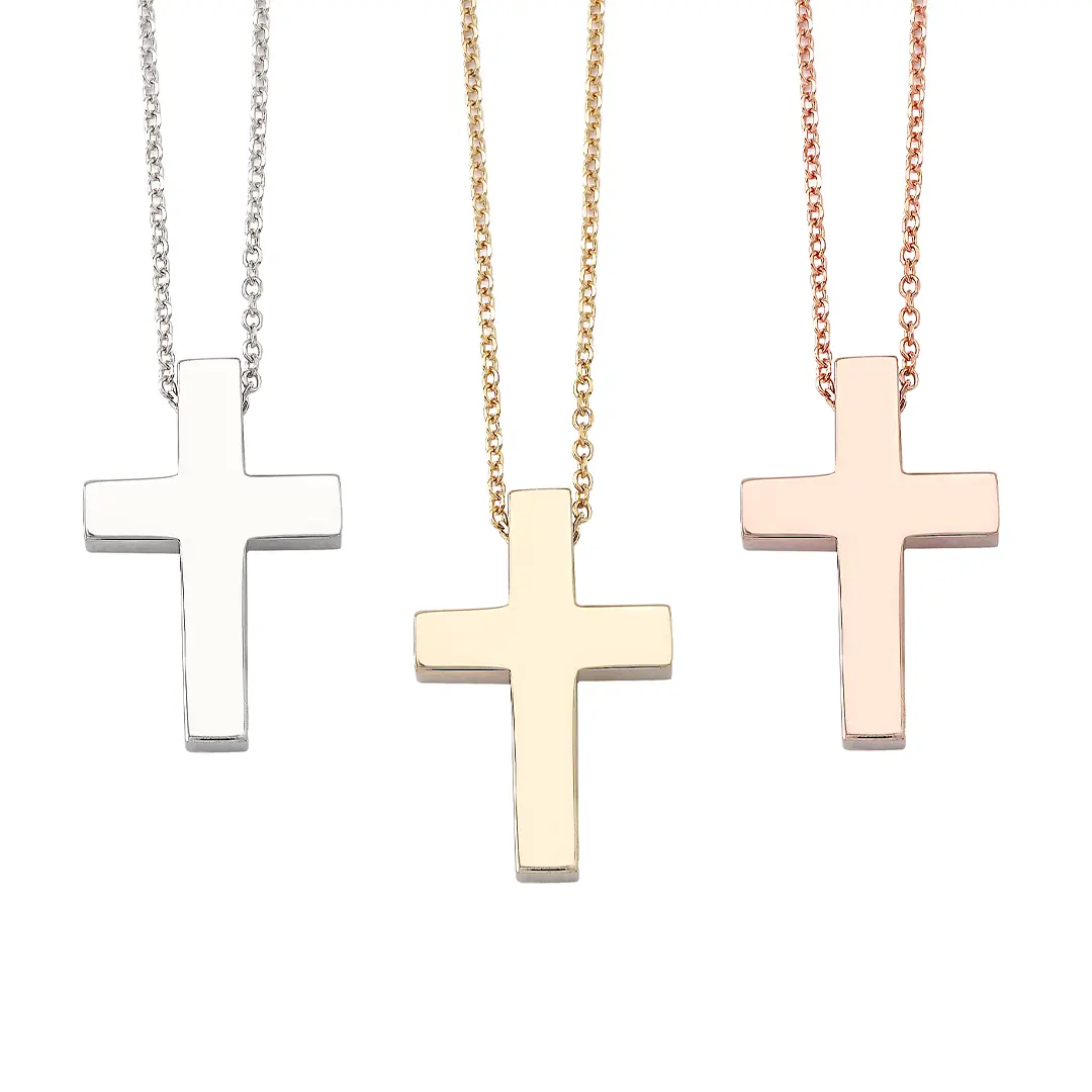 Classic Gold Cross Pendant - Image 4