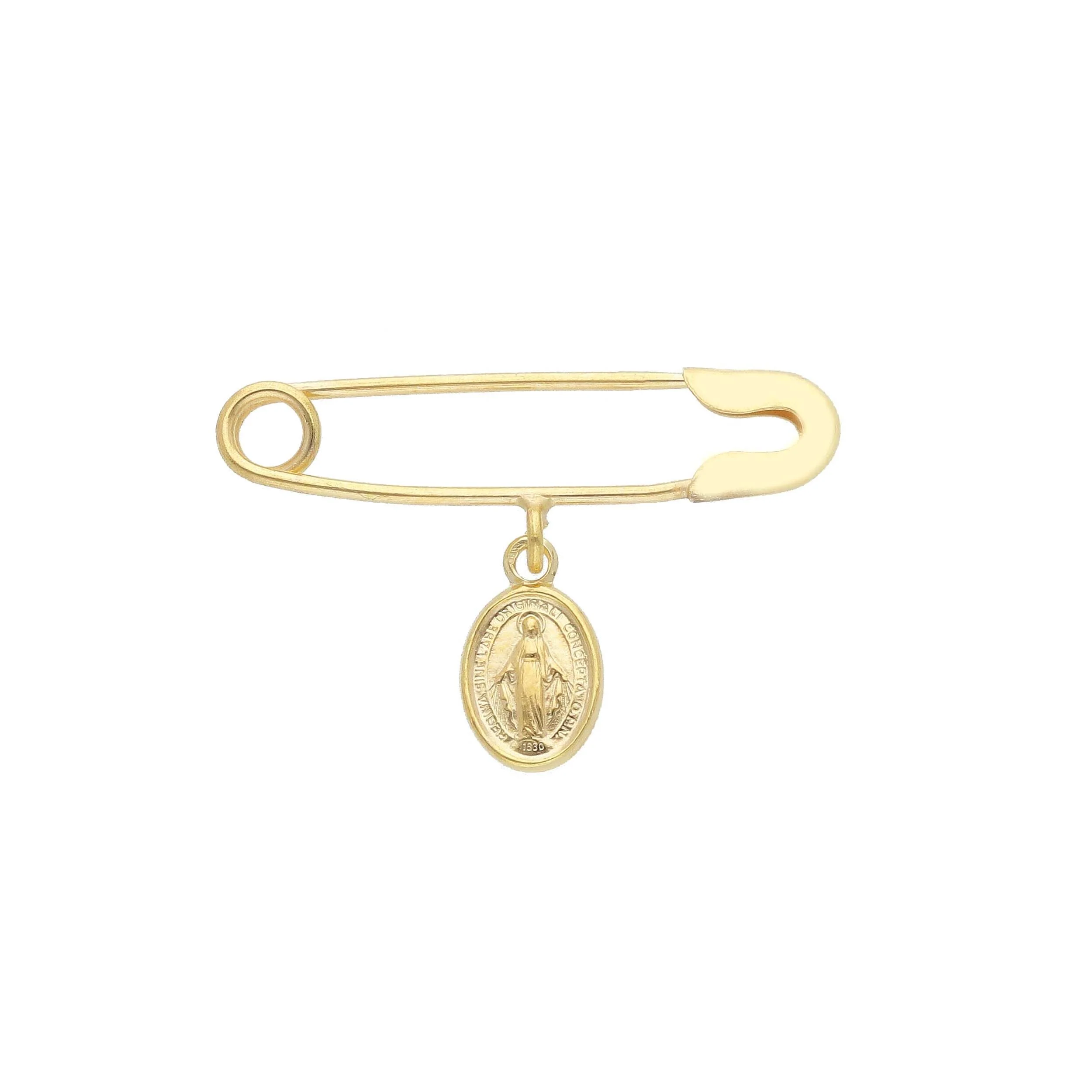 Konstantinato Safety Pin Necklace, Oval Shape