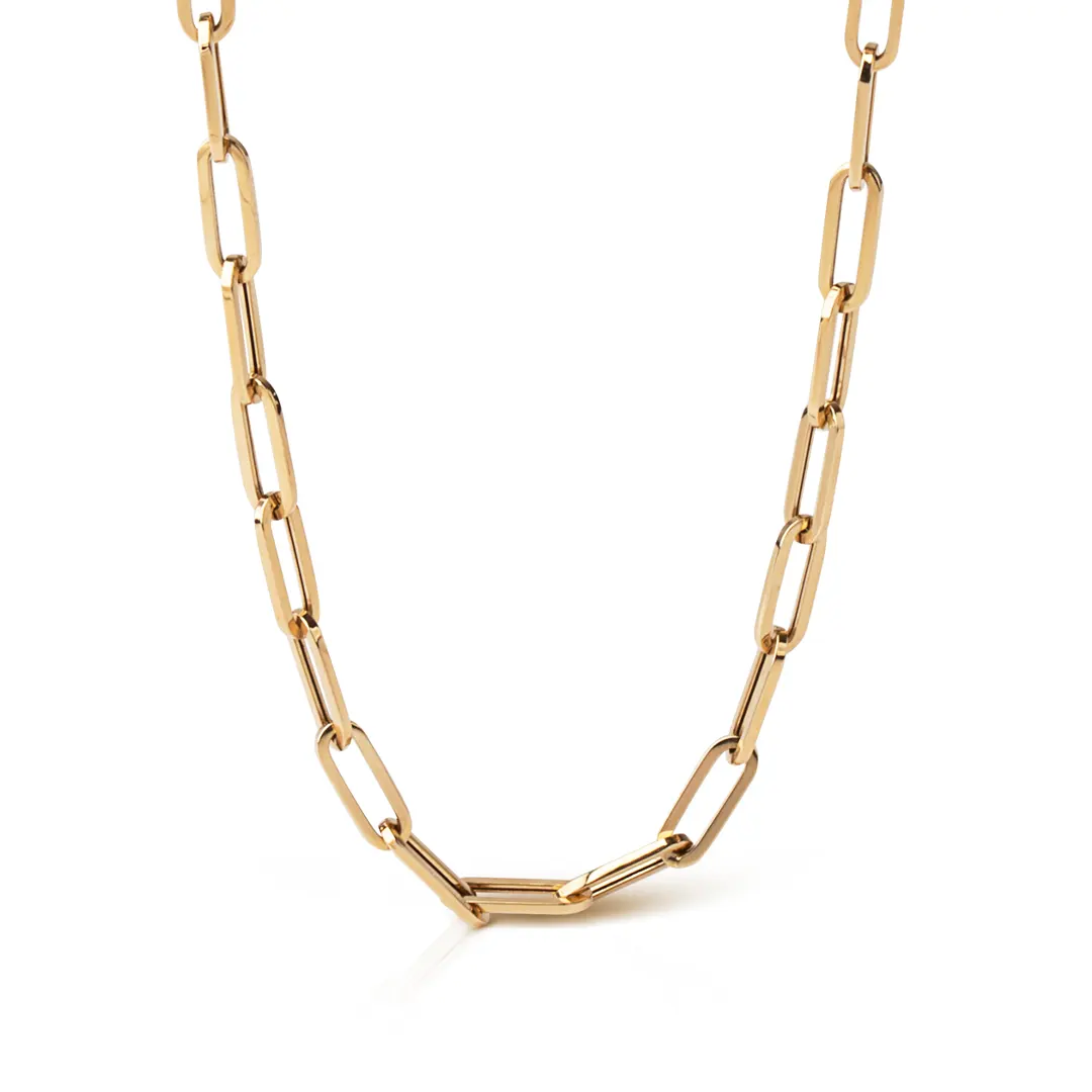 14K Gold Link Chain Necklace