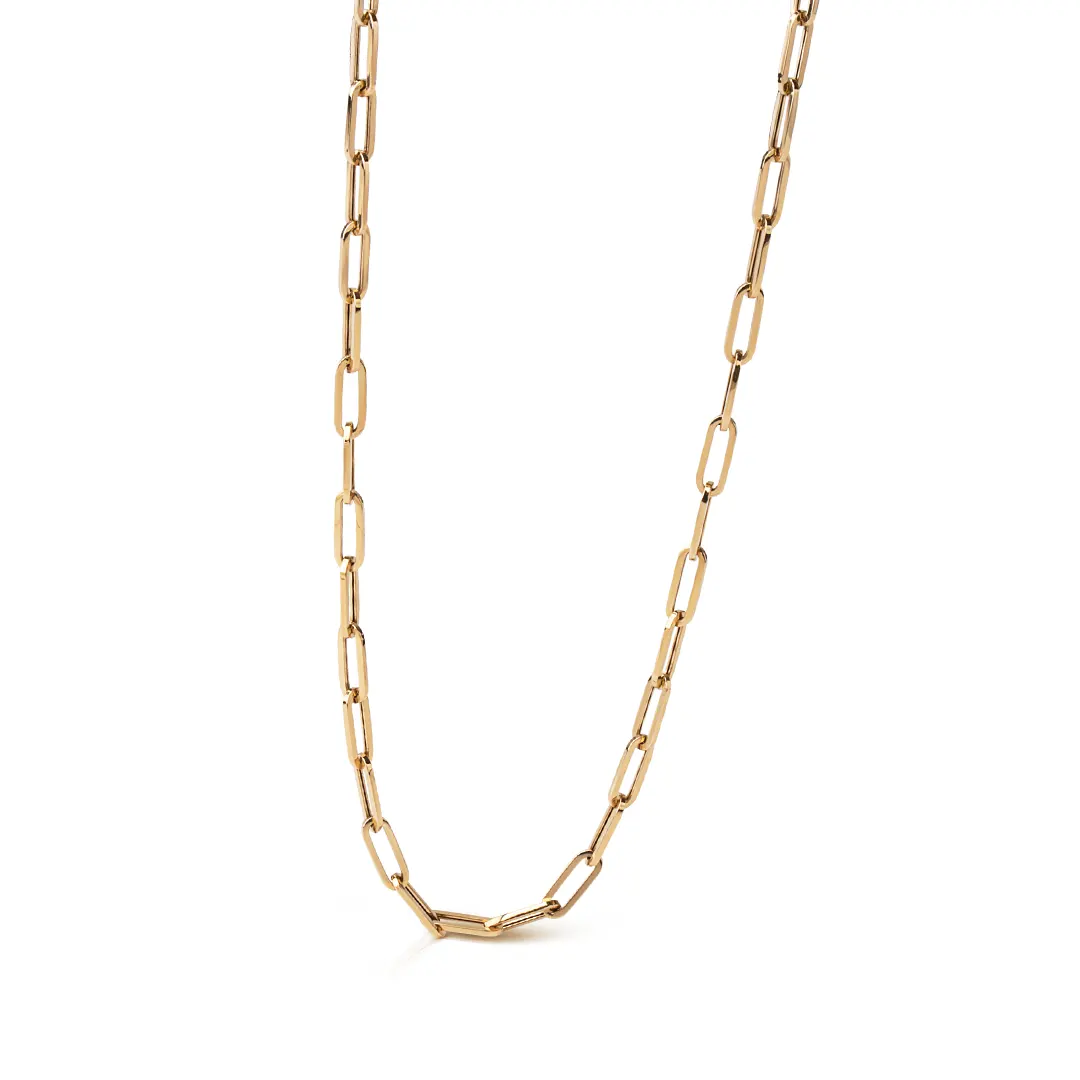 14K Gold Link Chain Necklace - Image 2