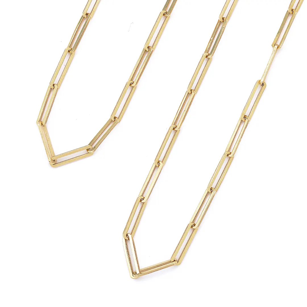 14K Gold Link Chain Necklace - Image 3